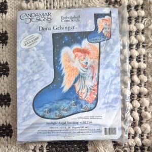 Candamar Designs Cross Stitch Starlight Angel Stocking Kit